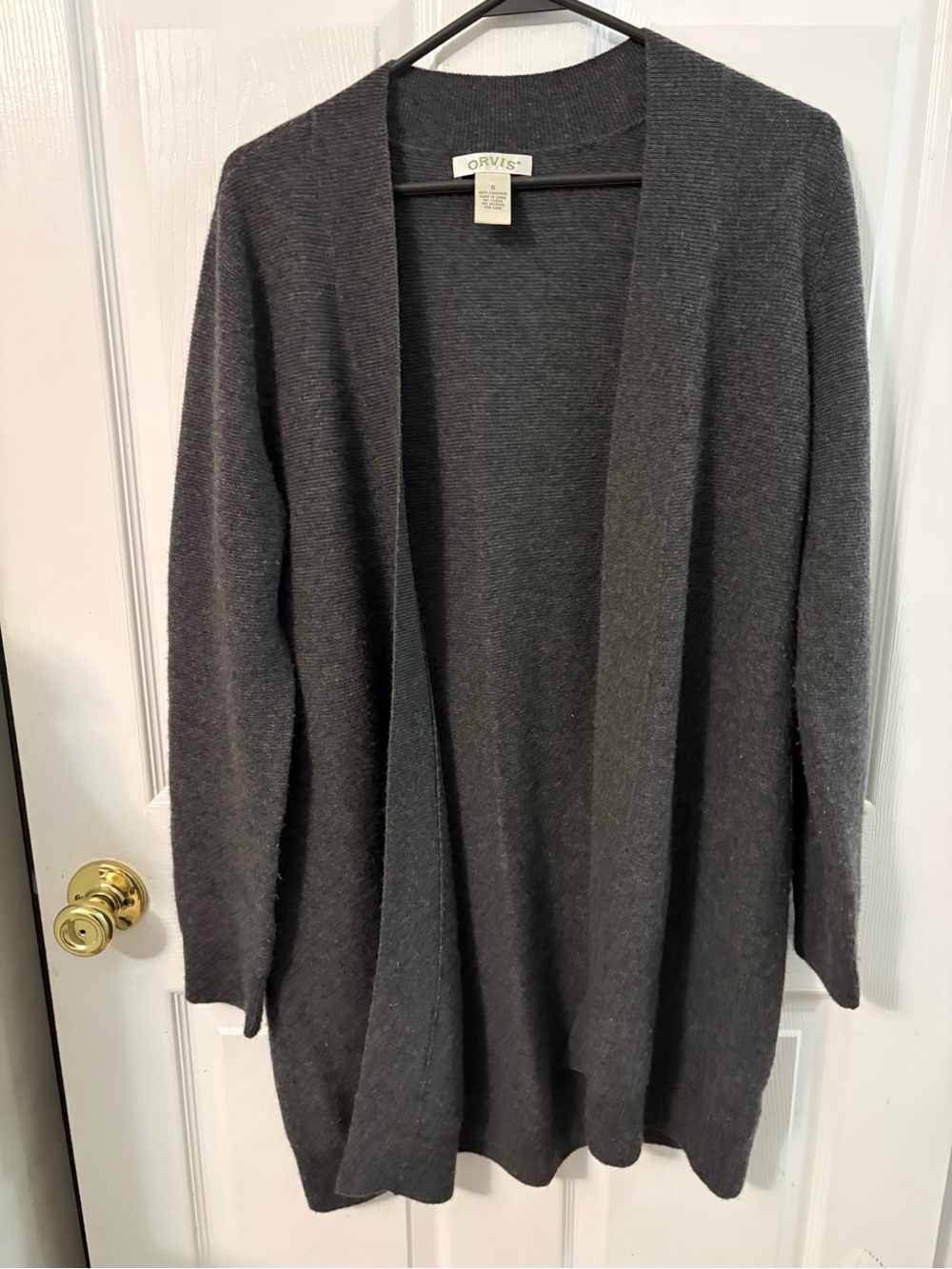 Orvis 100% cashmere oversized cardigan